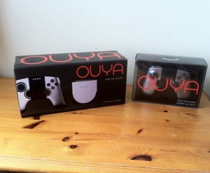 Ouya games console with game controller